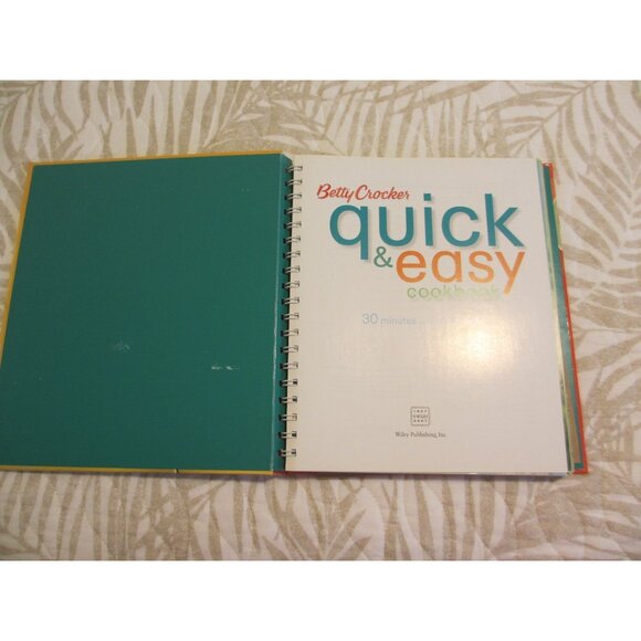Betty Crocker Quick & Easy Cookbook Spiral Bound 2007 - Picture 4 of 5